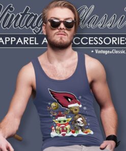 Arizona Cardinals Shirt Baby Yoda And Groot Santa Christmas 4 Arizona Cardinals Shirt Baby Yoda And Groot Santa Christmas Tank Top Racerback