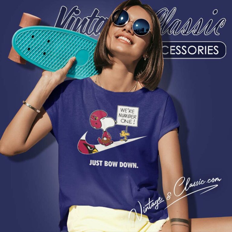 Arizona Cardinals Snoopy Are Number One Shirt Nike Just Bow Down Women TShirt Arizona Cardinals Snoopy Are Number One Shirt Nike Just Bow Down Women TShirt