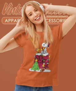 Arizona Cardinals Snoopy Christmas Women TShirt