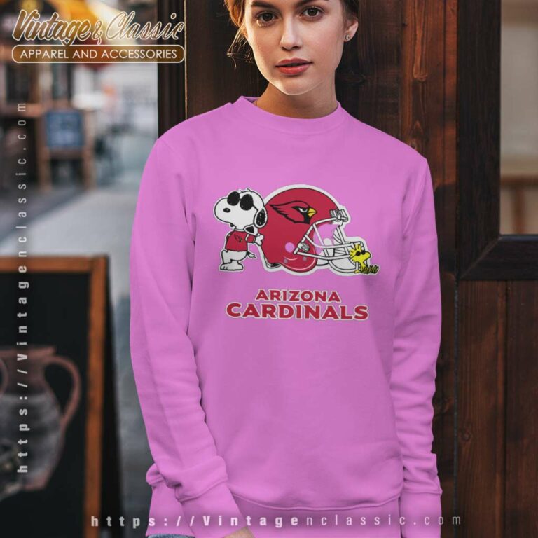 Arizona Cardinals Snoopy And Woodstock Helmet Sweatshirt Arizona Cardinals Snoopy And Woodstock Helmet Sweatshirt