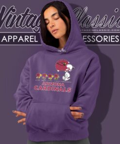 Arizona Cardinals Snoopy Woodstock Team Walking Hoodie