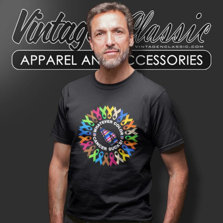 Arizona Cardinals Whatever Color Cancer Sucks T Shirt Arizona Cardinals Whatever Color Cancer Sucks T Shirt