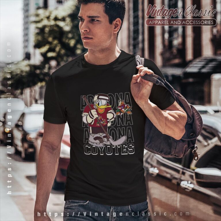 Arizona Coyotes Donald Duck Hockey Shirt T shirt Arizona Coyotes Donald Duck Hockey Shirt T shirt