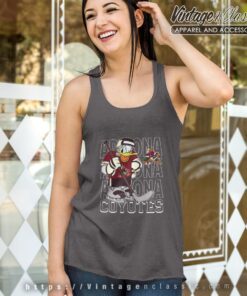 Arizona Coyotes Donald Duck Hockey Shirt Tank Top Racerback