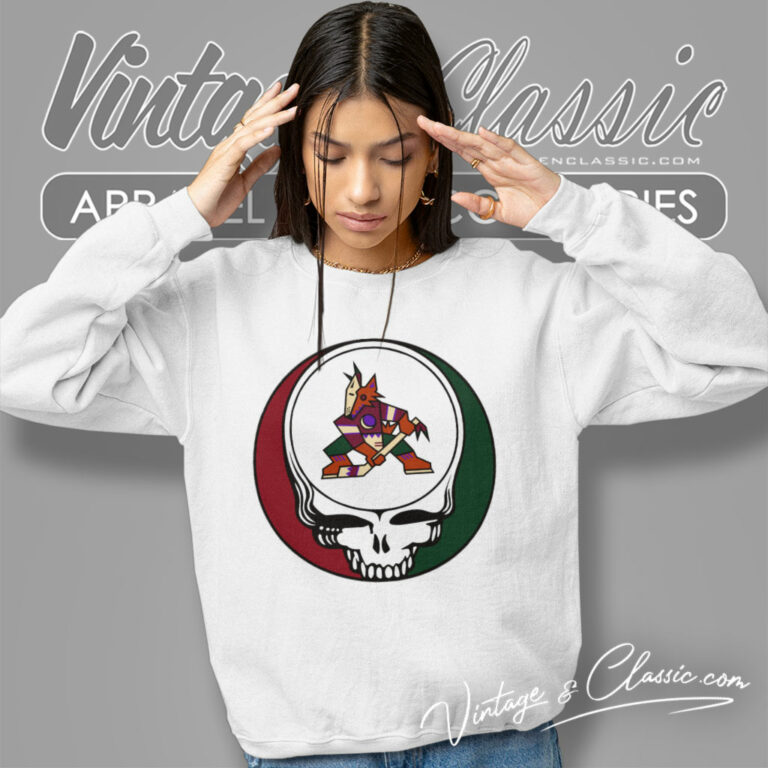Arizona Coyotes Grateful Dead Steal Your Face Sweatshirt Arizona Coyotes Grateful Dead Steal Your Face Sweatshirt