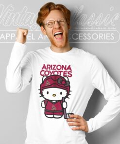 Arizona Coyotes Hello Kitty Shirt Long Sleeve Tee