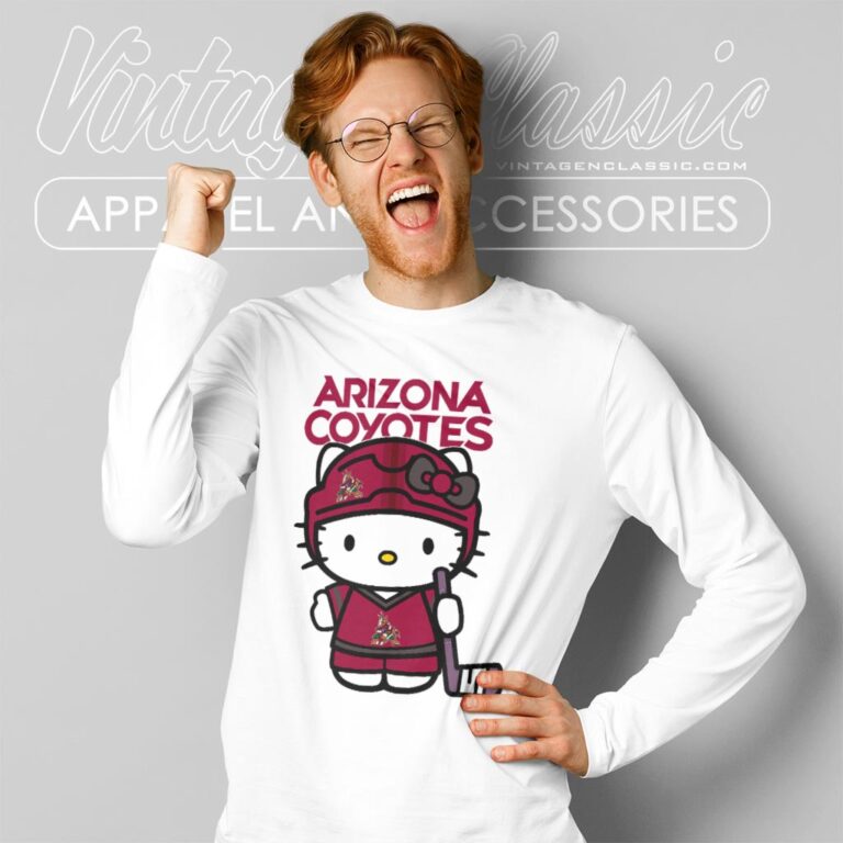 Arizona Coyotes Hello Kitty Shirt Long Sleeve Tee Arizona Coyotes Hello Kitty Shirt Long Sleeve Tee