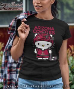 Arizona Coyotes Hello Kitty Shirt Women T shirt