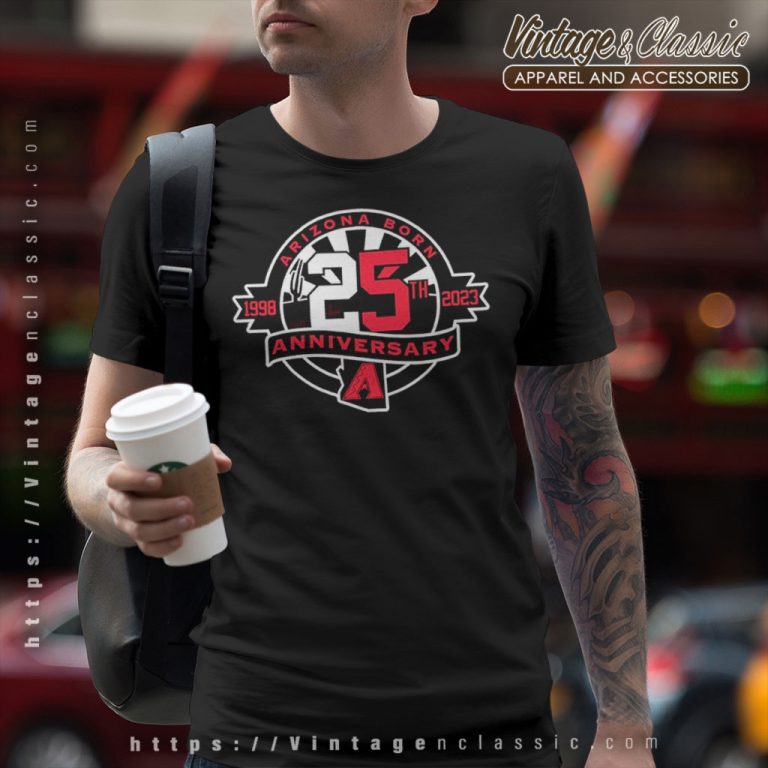 Arizona Diamondbacks 25th Anniversary 1998 2023 T Shirt Arizona Diamondbacks 25th Anniversary 1998 2023 T Shirt