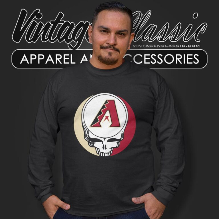 Arizona Diamondbacks Grateful Dead Steal Your Face Long Sleeve Tee Arizona Diamondbacks Grateful Dead Steal Your Face Long Sleeve Tee