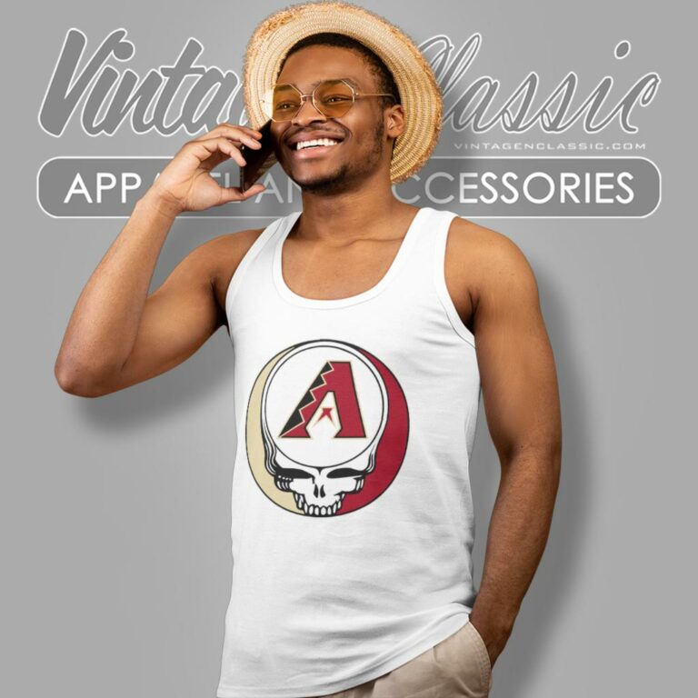 Arizona Diamondbacks Grateful Dead Steal Your Face Tank Top Racerback Arizona Diamondbacks Grateful Dead Steal Your Face Tank Top Racerback