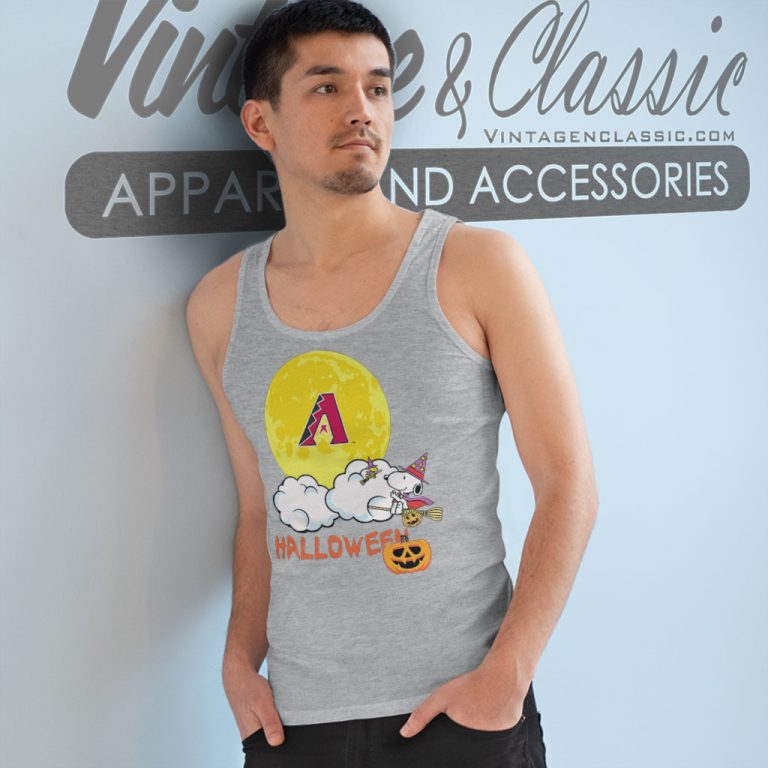 Arizona Diamondbacks Snoopy Halloween Tank Top Racerback Arizona Diamondbacks Snoopy Halloween Tank Top Racerback