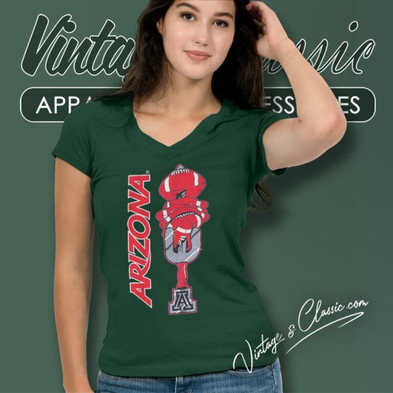 Arizona Football Turnover Sword V Neck TShirt Arizona Football Turnover Sword V Neck TShirt