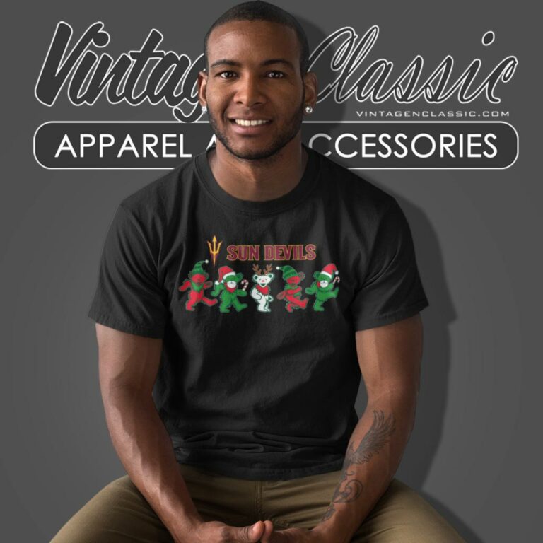 Arizona State Sun Devil Dancing Bear Merry Christmas T Shirt Arizona State Sun Devil Dancing Bear Merry Christmas T Shirt