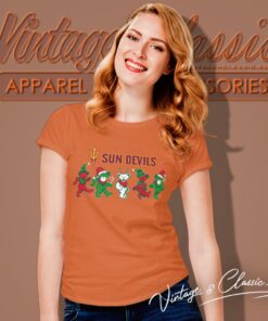 Arizona State Sun Devil Dancing Bear Merry Christmas Women T Shirt