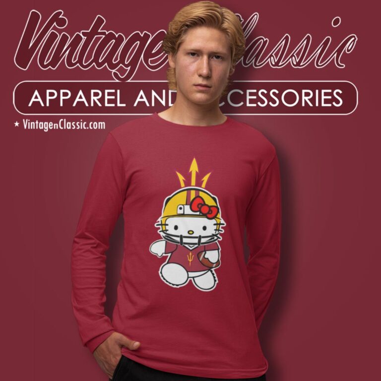 Arizona State Sun Devils Hello Kitty Long Sleeve Tee Arizona State Sun Devils Hello Kitty Long Sleeve Tee