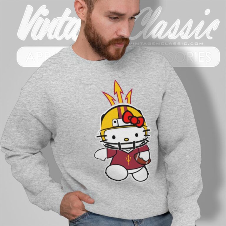Arizona State Sun Devils Hello Kitty Sweatshirt Arizona State Sun Devils Hello Kitty Sweatshirt