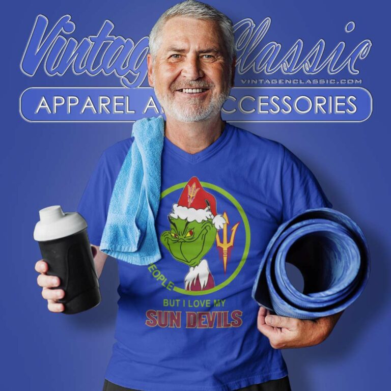 Arizona State Sun Devils Ncaa Christmas Grinch Shirt I Hate People But I Love My Sun Devils V Neck TShirt Arizona State Sun Devils Ncaa Christmas Grinch Shirt I Hate People But I Love My Sun Devils V Neck TShirt