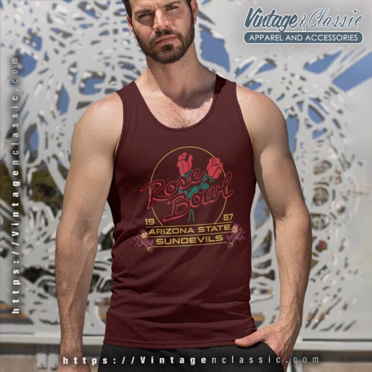 Arizona State University Shirt Vintage Sun Devils Rose Bowl Soft Tank Top Racerback Arizona State University Shirt Vintage Sun Devils Rose Bowl Soft Tank Top Racerback