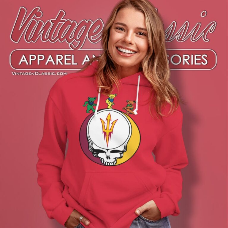 Arizona State University Sun Devil Dancing Bear Steal Your Face Hoodie Arizona State University Sun Devil Dancing Bear Steal Your Face Hoodie
