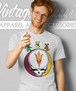 Arizona State University Sun Devil Dancing Bear Steal Your Face T Shirt