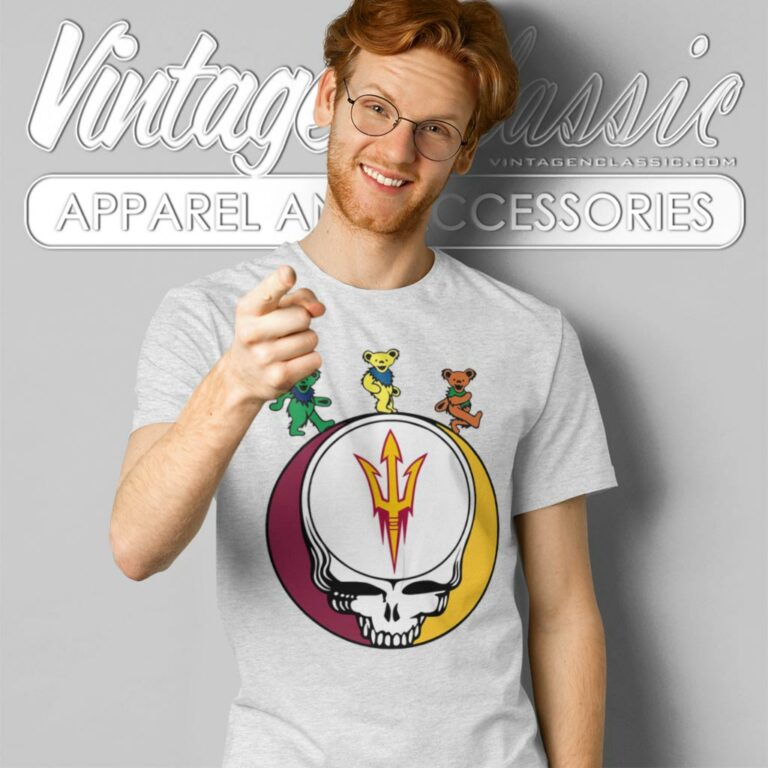 Arizona State University Sun Devil Dancing Bear Steal Your Face T Shirt Arizona State University Sun Devil Dancing Bear Steal Your Face T Shirt