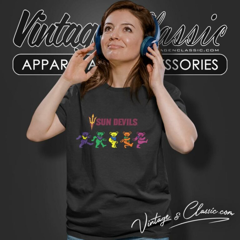 Arizona State University Sun Devil Dancing Bear Women T Shirt Arizona State University Sun Devil Dancing Bear Women T Shirt