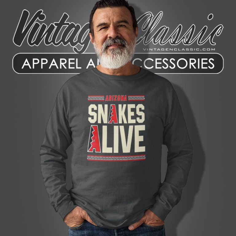Arizona Vintage Baseball Snakes Alive Long Sleeve Tee Arizona Vintage Baseball Snakes Alive Long Sleeve Tee