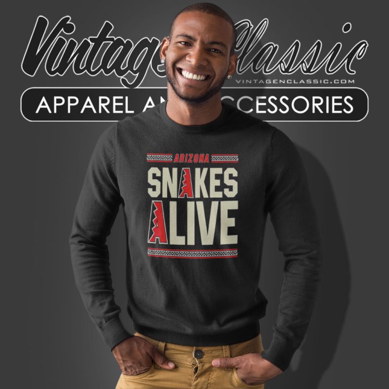 Arizona Vintage Baseball Snakes Alive Sweatshirt Arizona Vintage Baseball Snakes Alive Sweatshirt