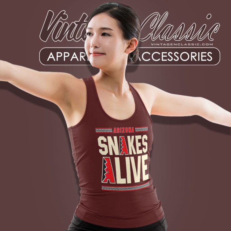 Arizona Vintage Baseball Snakes Alive Tank Top Racerback Arizona Vintage Baseball Snakes Alive Tank Top Racerback