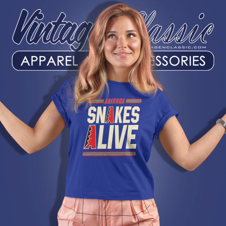 Arizona Vintage Baseball Snakes Alive Women T Shirt Arizona Vintage Baseball Snakes Alive Women T Shirt