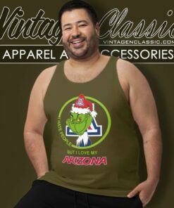Arizona Wildcats Ncaa Christmas Grinch Shirt I Hate People But I Love My Arizona 4 Arizona Wildcats Ncaa Christmas Grinch Shirt I Hate People But I Love My Arizona Tank Top Racerback