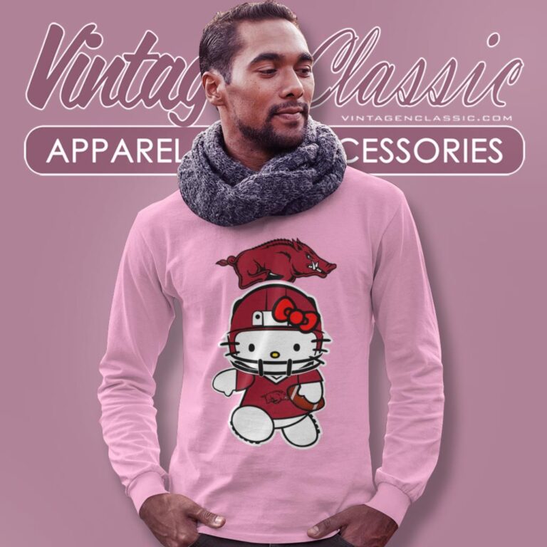 Arkansas Razorbacks Hello Kitty Long Sleeve Tee Arkansas Razorbacks Hello Kitty Long Sleeve Tee
