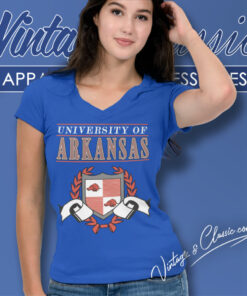 Arkansas Razorbacks University Shirt 5 Arkansas Razorbacks University V Neck TShirt