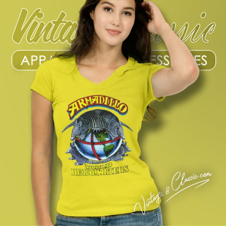 Armadillo World Headquarters V Neck TShirt Armadillo World Headquarters V Neck TShirt