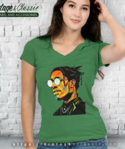 Asap Rocky Artwork V Neck TShirt