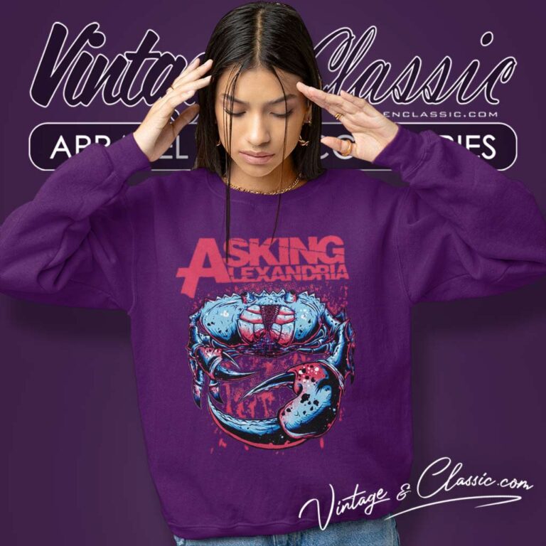 Asking Alexandria Crab Monster Design Sweatshirt Asking Alexandria Crab Monster Design Sweatshirt