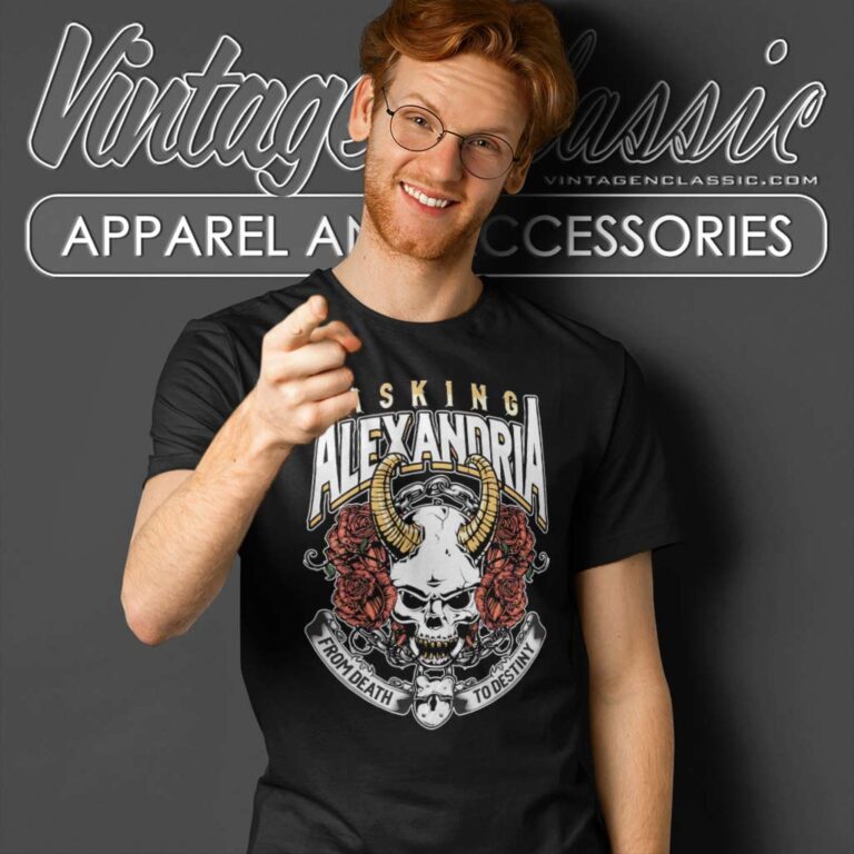 Asking Alexandria From Death To Destiny Skull T Shirt Asking Alexandria From Death To Destiny Skull T Shirt
