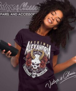 Asking Alexandria From Death To Destiny Skull Women TShirt