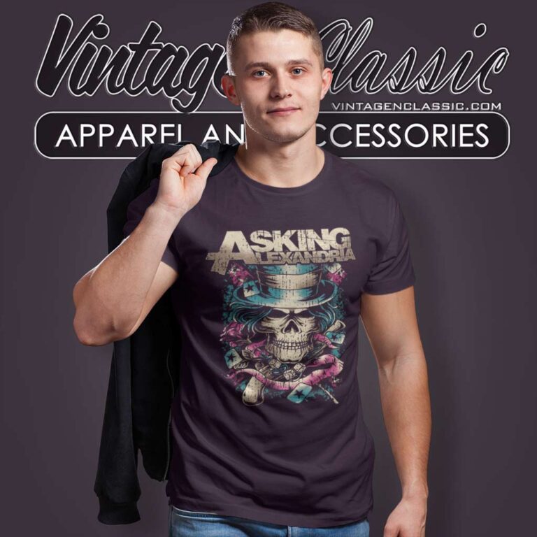 Asking Alexandria Hat Skull Band T Shirt 1 Asking Alexandria Hat Skull Band T Shirt 1