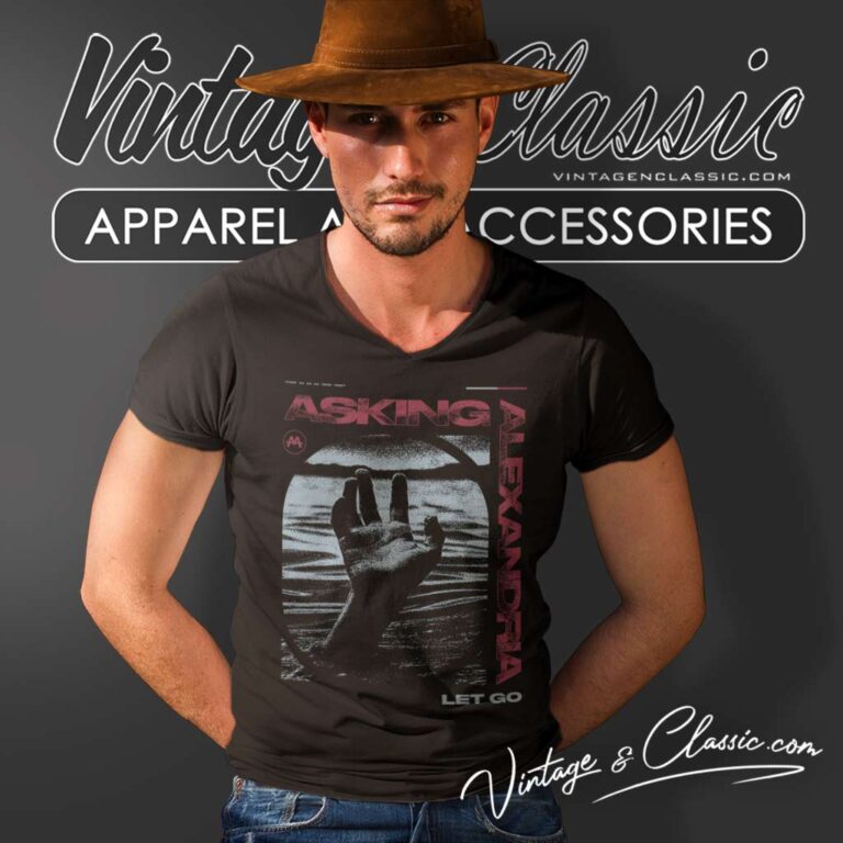 Asking Alexandria Let Go V Neck TShirt 1 Asking Alexandria Let Go V Neck TShirt 1