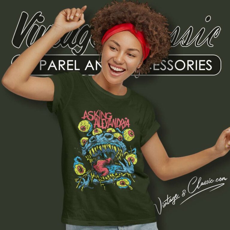 Asking Alexandria Monster Art Women TShirt 1 Asking Alexandria Monster Art Women TShirt 1