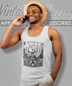 Asking Alexandria Shirt Clock And Skull Gothic Tank Top Racerback 1