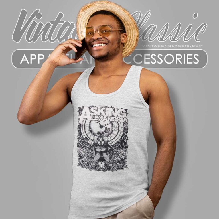 Asking Alexandria Shirt Clock And Skull Gothic Tank Top Racerback 1 Asking Alexandria Shirt Clock And Skull Gothic Tank Top Racerback 1
