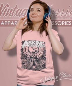 Asking Alexandria Shirt Clock And Skull Gothic Women TShirt 1