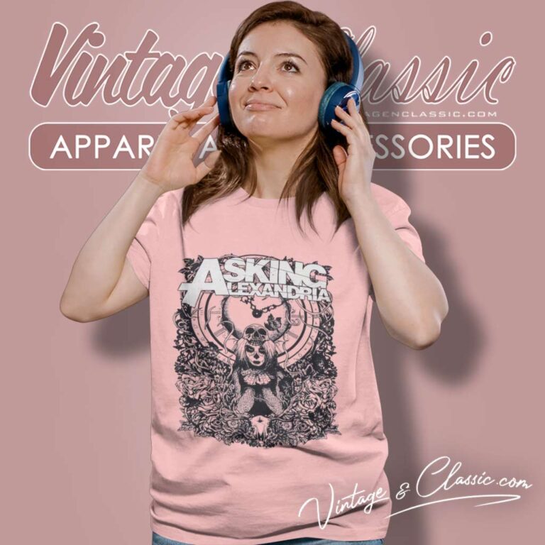 Asking Alexandria Shirt Clock And Skull Gothic Women TShirt 1 Asking Alexandria Shirt Clock And Skull Gothic Women TShirt 1
