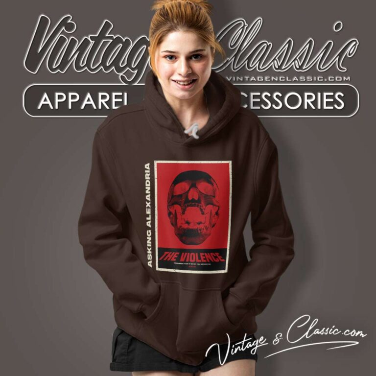 Asking Alexandria Shirt The Violence Album Cover Hoodie Asking Alexandria Shirt The Violence Album Cover Hoodie