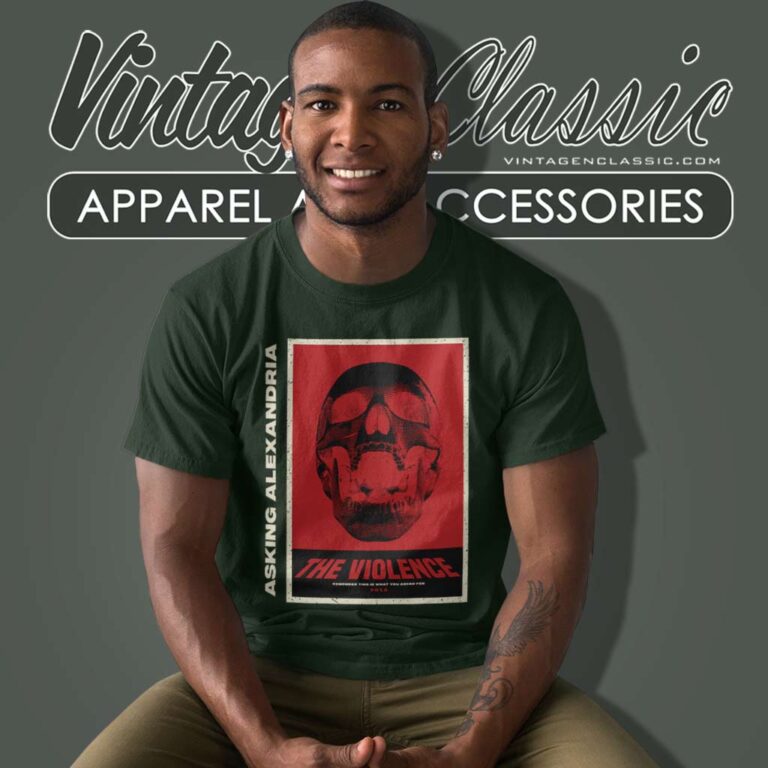 Asking Alexandria Shirt The Violence Album Cover T Shirt Asking Alexandria Shirt The Violence Album Cover T Shirt