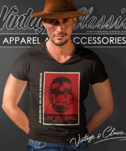 Asking Alexandria Shirt The Violence Album Cover V Neck TShirt