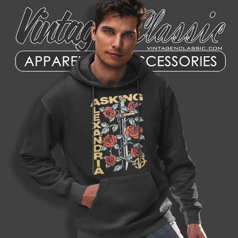 Asking Alexandria Sword And Roses Hoodie Asking Alexandria Sword And Roses Hoodie